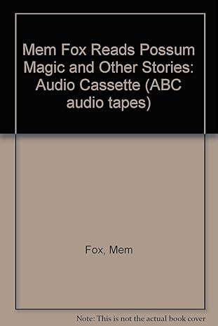 Audio Cassette (ABC audio tapes) : Fox, Mem, Fox, Mem: Amazon.in: Books