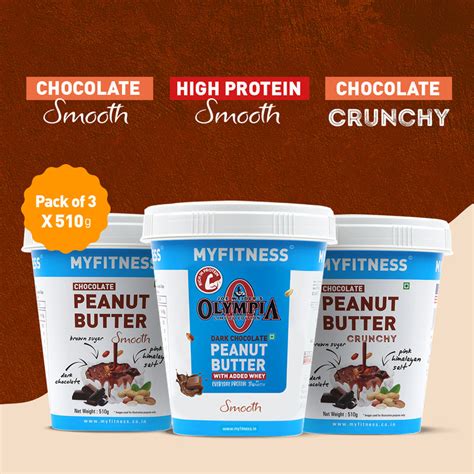 MyFitness Chocolate Combo 510gm: Chocolate Smooth, Chocolate Crunchy ...