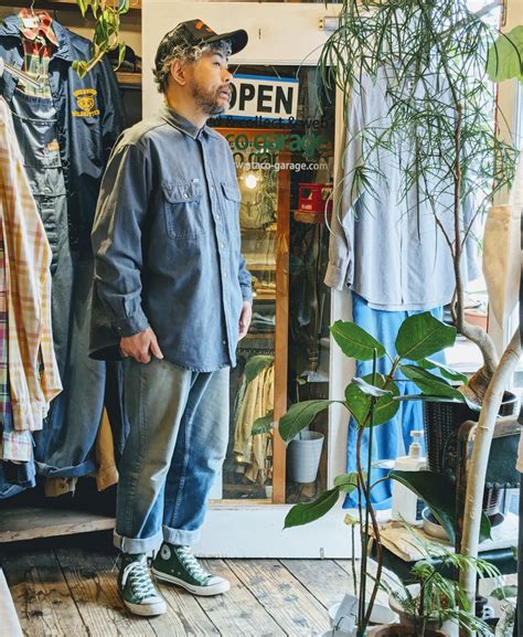 BIGSIZE USA CARHARTT LS COTTON CHAMOIS CROSS SHIRT | 古着屋ataco garage