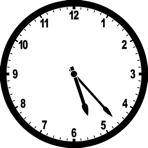Clock 5:23 | ClipArt ETC
