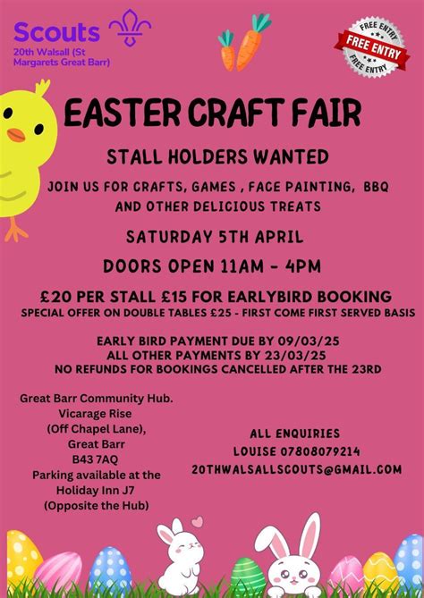 20th Walsall Easter Fair!, Great Barr Community Hub, Walsall, 5 April ...