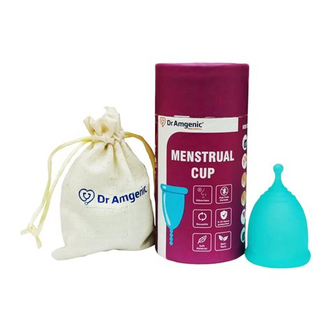 Buy Dr Amgenic Menstrual Cups For Women | Medium Size With Pouch ...