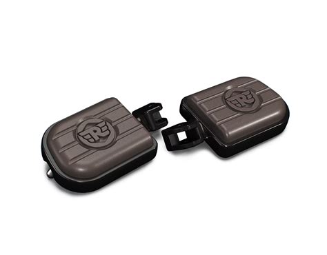 Royal Enfield KXA00182 Brown & Black Deluxe Footpegs for Meteor 350 ...