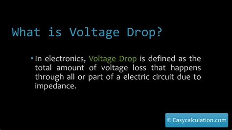 Image result for Voltage Drop Formula Example
