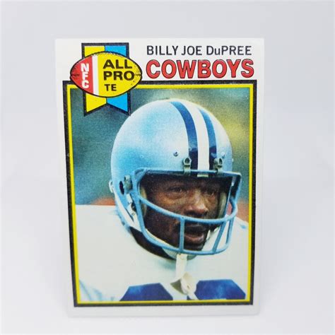 1979 Topps #110 Billy Joe DuPree Dallas Cowboys NFC All Pro TE NFL ...