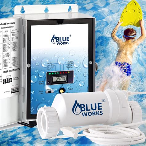 BLUEWORKS Salt Water Pool Chlorinator System - BLH20 India | Ubuy