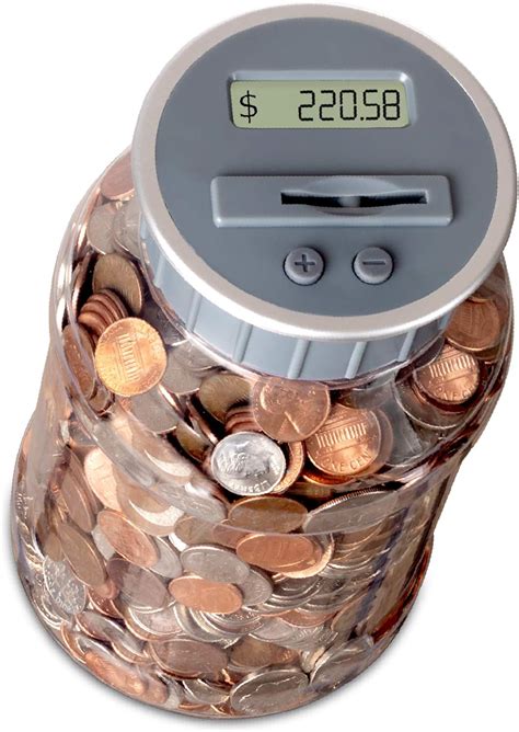 Buy M&R Digital Counting Coin Bank. Batteries Included! Personal Coin ...