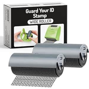 Guard Your ID Extra Wide Roller (Black, Refill 2-Pack) : Amazon.in ...