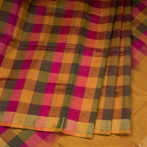 Amirthavarshni Silk Cotton Multi Colour Checked Saree 05 – Kumaran Silks