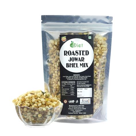 D4DIET- ROASTED JOWAR BHEL MIX -NAMKEEN/ROASTED SNACKS/HEALTHY SNACKS ...