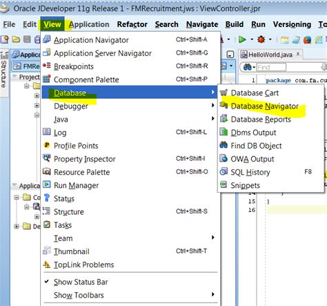 Image result for JDeveloper Database Connnect Options
