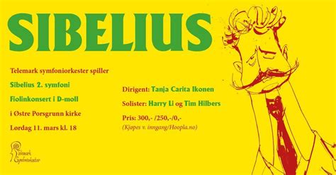 Sibelius med Telemark symfoniorkester, Østre Porsgrunn Church, 11 March ...