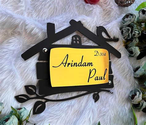 Buy Naveed Arts - JB002MB Home Door Name Plate - 3 Years Warranty ...