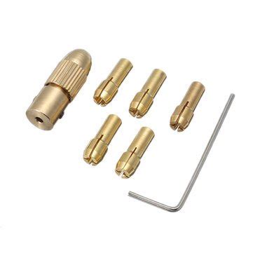 Atoz prime 6Pcs Brass Chuck Adapter Set 1-3mmChuck Collets for Rotary ...