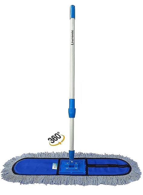 Livronic® Plastic Wet and Dry Cotton Floor Mop with 4Ft Long Handle ...