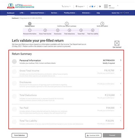 File ITR-4 (Sugam) Online User Manual | Income Tax Department