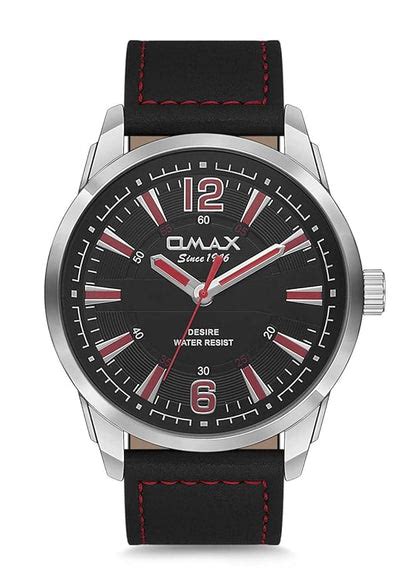 Buy Omax Analog Quartz Dial Adjustable Buckle Leather Strap Watch for Mens