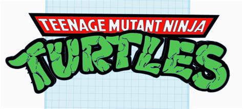 STL file Teenage Mutant Ninja Turtles - TMNT Title Font・3D printable ...