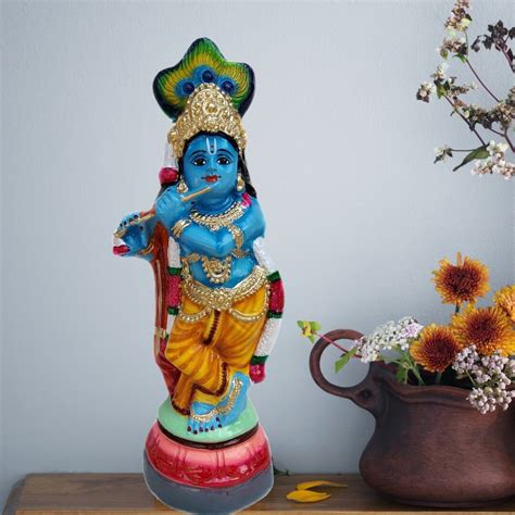 Elevate Your Space: Paper Pulp Krishna Statue | Arte House