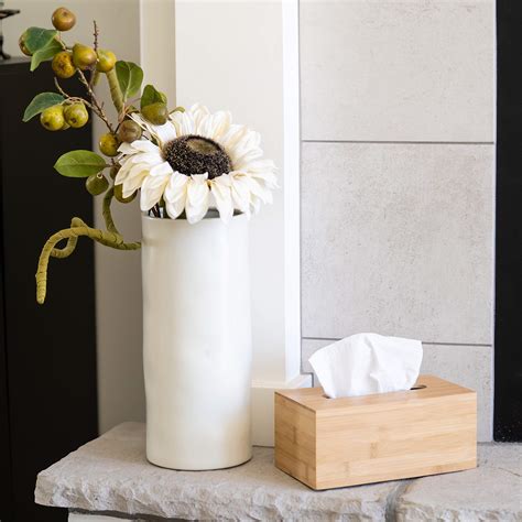 JUSK Design Bamboo Tissue Box Cover/Holder - Muti-Size (Rectangular ...