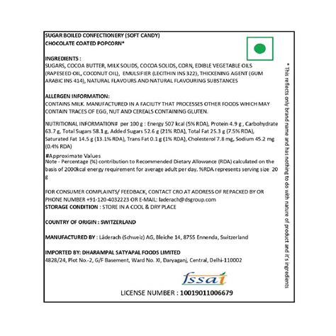 Chocolate Coated Popcorn Laderach India