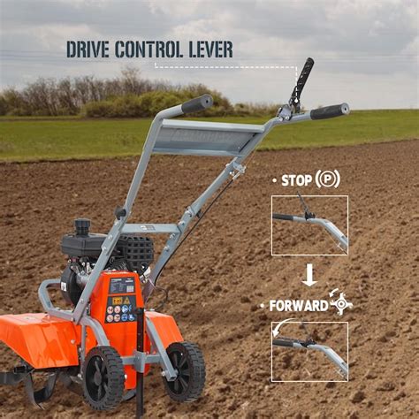 YARDMAX YT5330 80-cc 21-in Front Forward-rotating Tiller (CARB) YT5330 ...