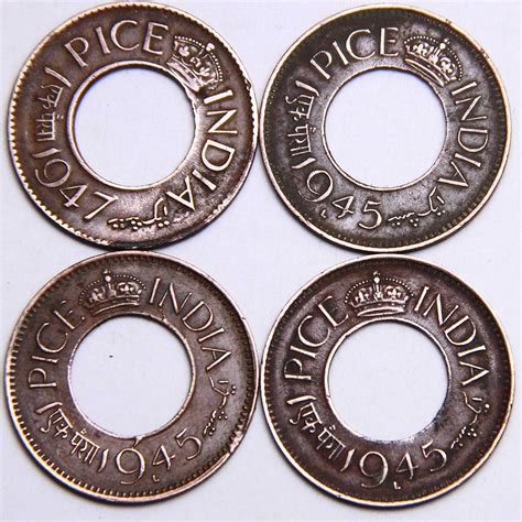 HISTORICAL INDIA Hole Copper Coins Old India Coins ( ears Will BE ...