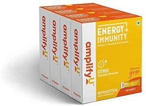AmplifyU ENERGY & IMMUNITY POWDER Citrus Flavour (1x10 Sachets – Pack ...