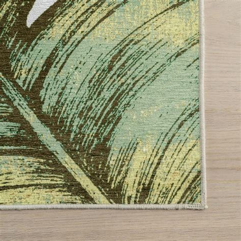 nuLOOM Cyra Splashguard Graphic Machine Washable 2ft. 6in. x 6ft. Sage ...