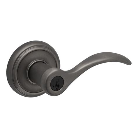 Baldwin Prestige Tobin Slate Exterior Keyed Entry Door Handle with ...