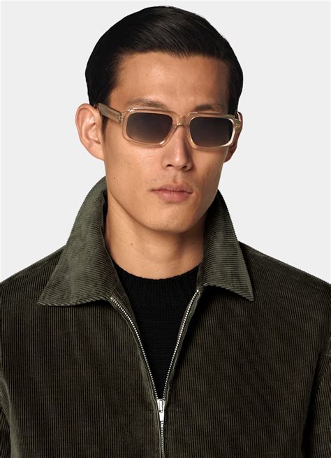 Dark Green Corduroy Bomber Jacket in Pure Cotton Corduroy | SUITSUPPLY