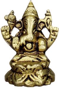 vinayakmoorti Brass Lord Ganesha Sitting on Singhasan Big Belly Ganesh ...