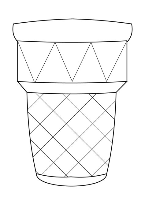 Ice Cream Cone Template Printable