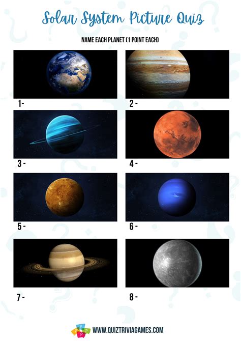 50+ Solar System Quiz Questions And Answers - Quiz Trivia Games