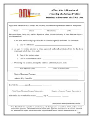 18 Printable Affidavit Of Loss Forms and Templates - Fillable Samples ...
