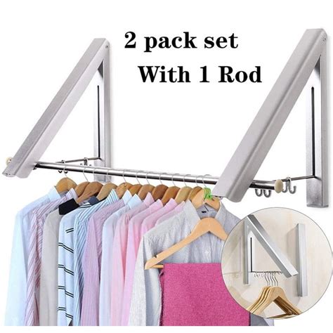HAOAN Retractable Clothes Rack - Wall Mounted | Ubuy India