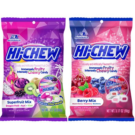Amazon.com : Hi Chew Candy 2 Different Flavors, Superfruits Mix and ...