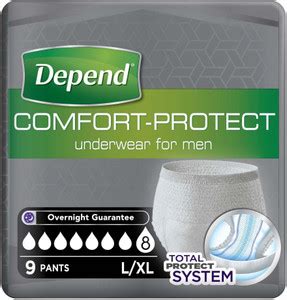 Depend Comfort Protect for Men Adult Diapers - L - XL - Buy 9 Depend ...