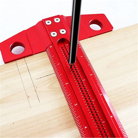 Buy Unkows T Type Woodworking Scriber Ruler 16in/24in Architect Ruler ...