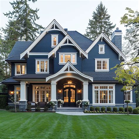 Blue House Exterior Color Schemes