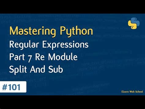 Learn Python in Arabic #101 - Regular Expressions Part 7 Re Module ...