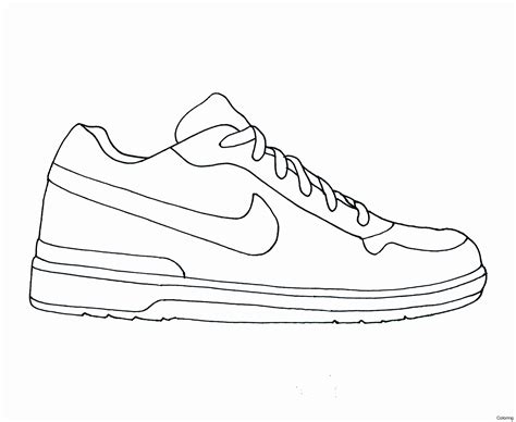 Tennis Shoe Coloring Page at GetColorings.com | Free printable colorings pages to print and color
