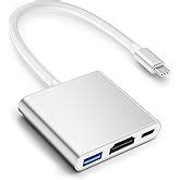 HAMMOK USB C to HDMI Adapter 4K Cable, USB Type-C to HDMI Adapter ...