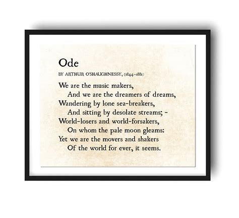 Ode Poem Examples For Middle School