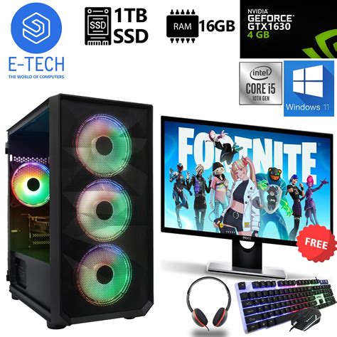 Gaming PC Computer Intel Core i5 10400F Bundle 16GB | Ubuy India