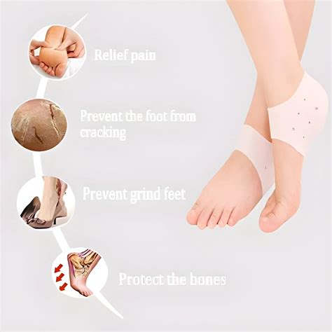 Anti crack silicon gel heel moisturizing socks – MaxSmile