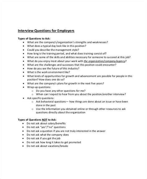 Image result for Interview Questionnaire Examples