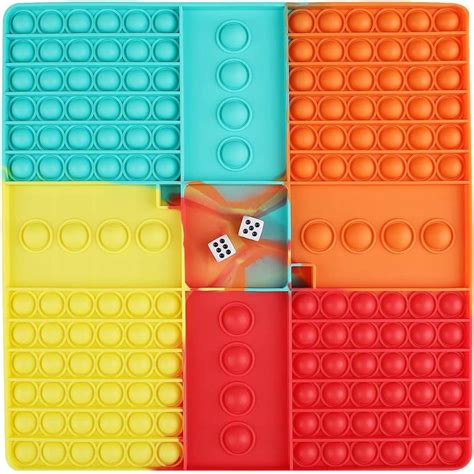 desire enterprise Big Size Pop Fidget Toy with Dice, Rainbow Chess ...