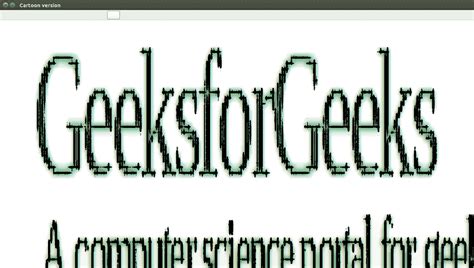 Cartooning an Image Using OpenCV Python 的图像结果