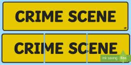 Crime Scene Role Play Tape